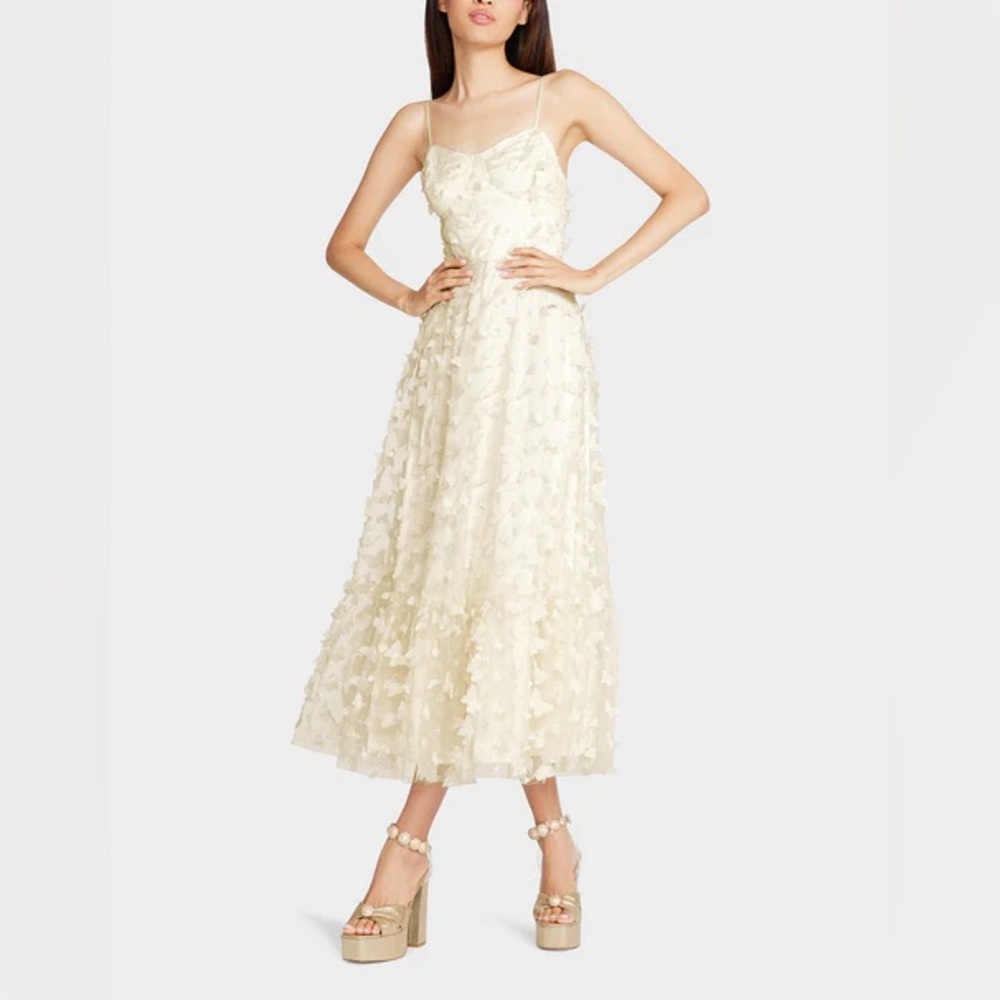 NWT Betsey Johnson Beautiful Butterfly Dress in Cream, Size XL